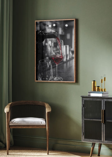 Red Wine Bar Pour | Poster - Room Interior 2