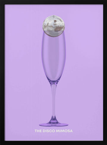 Disco Mimosa | Poster - Black Metal Frame Interior