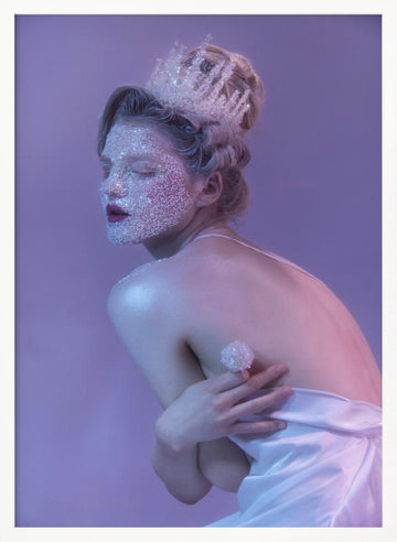 Sparkling Lavender Queen | Poster - White Frame Interior