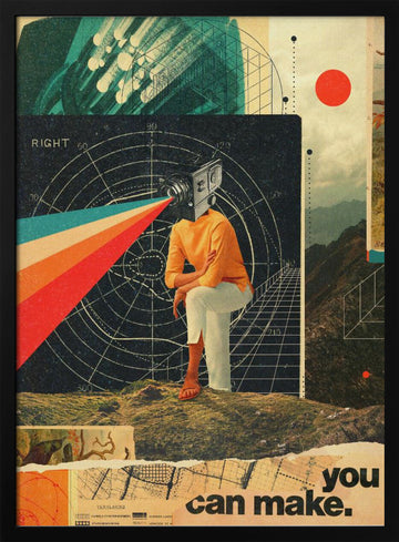 You Can Make It Right | Poster - Black Metal Frame Interior