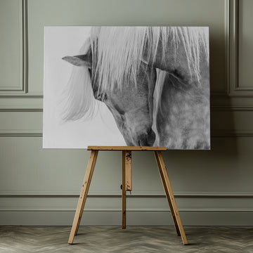 Serene Horse Portrait | Canvas - Room Interior 1