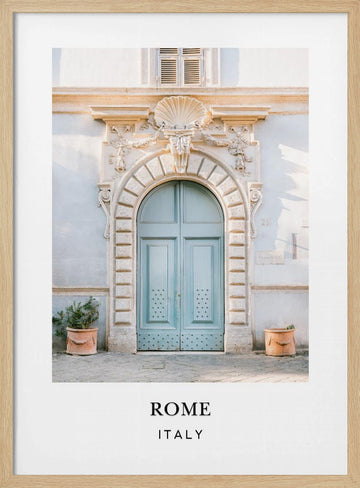 Rome Italy Travel Poster | Poster - Wood Frame Interior