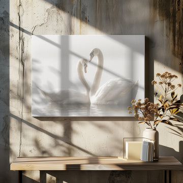 Swans In Love | Canvas - Room Interior 2