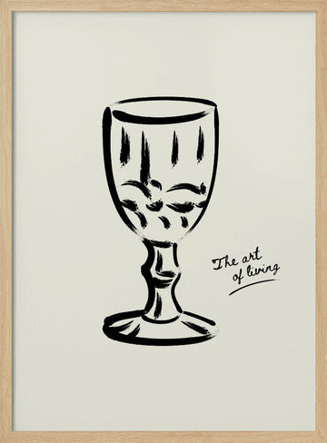 Theartoflivingno02 | Poster - Wood Frame Interior