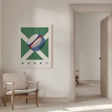 Scottish Rugby Ball | Canvas - Room Interior 1