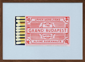Charming Vintage Matchbox | Poster - Walnut Frame Interior