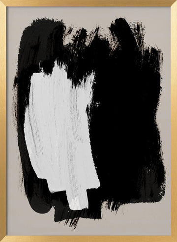 Abstract Brush Strokes 16 | Poster - Gold Frame Interior