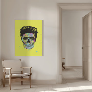 Vibrant Skull Art | Canvas - Room Interior 1