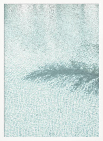 Clear Aqua Ripples | Poster - White Frame Interior