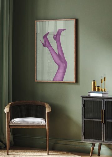 Vibrant Purple Legs | Poster - Room Interior 2