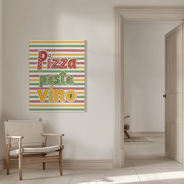 Pizza Pasta Vino | Canvas - Room Interior 1