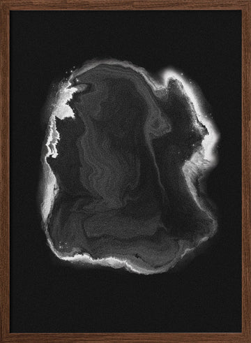 Ethereal Fluid Motion | Poster - Walnut Frame Interior