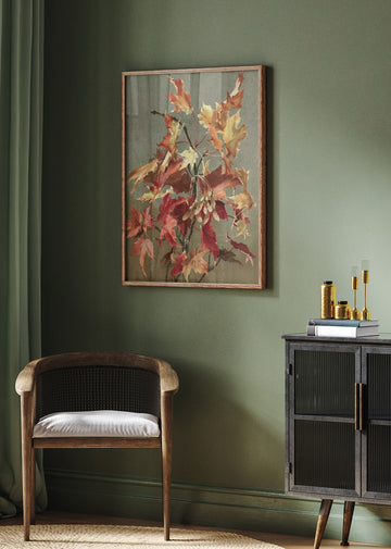 Autumn Leaves, No. 2 (maple) By Ellen Thayer Fisher | Poster - Room Interior 2