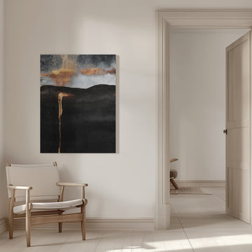 Molten Gold Cascade | Canvas - Room Interior 1
