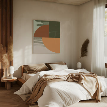 Earthy Abstract Shapes | Canvas - Room Interior 2