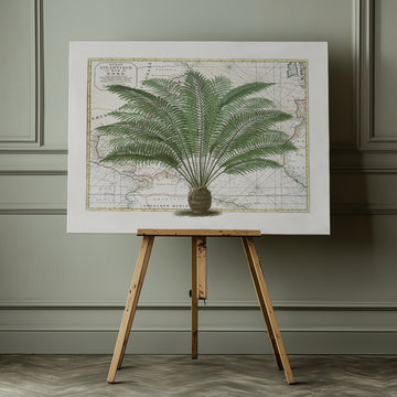 Vintage Palm Atlas | Canvas - Room Interior 1