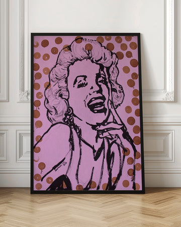 Laughing Pop Art Woman | Poster - Room Interior 1