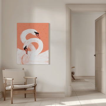Graceful Swans | Canvas - Room Interior 1