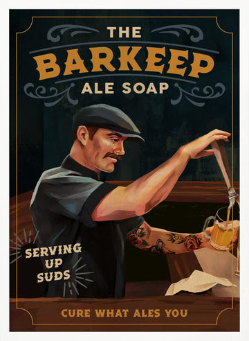 Barkeep Soap Poster 20x30 | Poster - White Frame Interior
