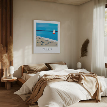 Nice Beach Day Sailboat | Canvas - Room Interior 2