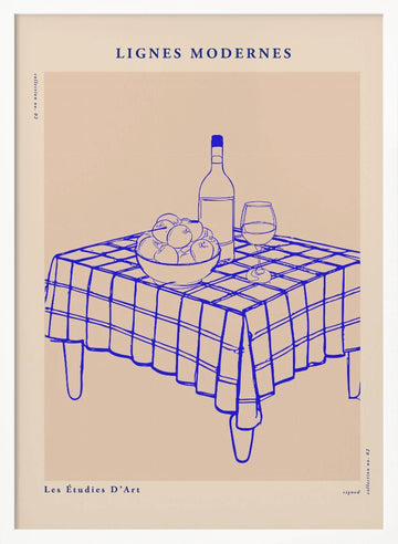Lignesmodernesno06 | Poster - White Frame Interior