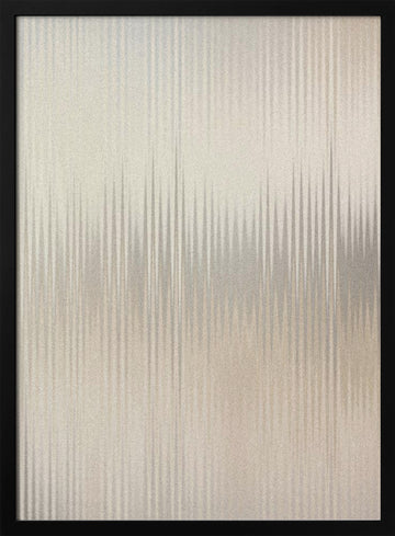 Shimmering Vertical Waves | Poster - Black Metal Frame Interior