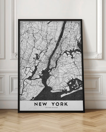 New York City Map | Poster - Room Interior 1