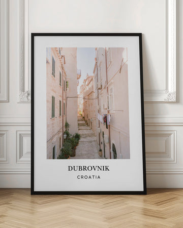 Streets of Dubrovnik Croatia Travel poster | Poster - Room Interior 1