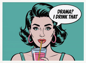 Pop Art Drama Queen | Poster - White Frame Interior