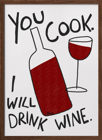 You Cook! | Poster - Walnut Frame Interior