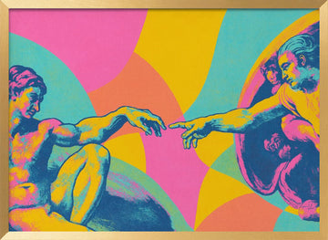The touch (neon masters series) | Poster - Gold Frame Interior