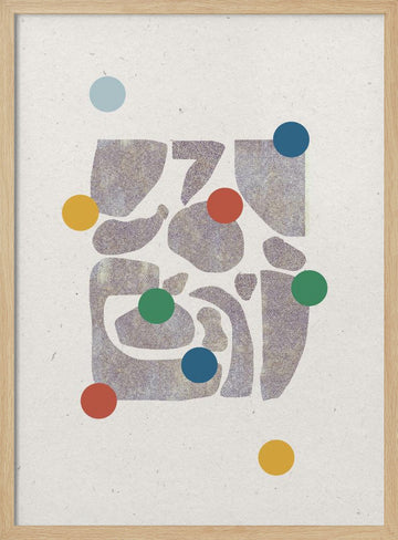 Colorful Harmony | Poster - Wood Frame Interior