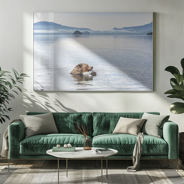Grizzly Bear Fishing | Poster - Room Interior 1
