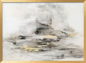 Abstract Gold Landscape | Poster - Gold Frame Interior