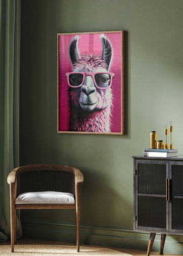 Pink Llama Shades | Poster - Room Interior 2