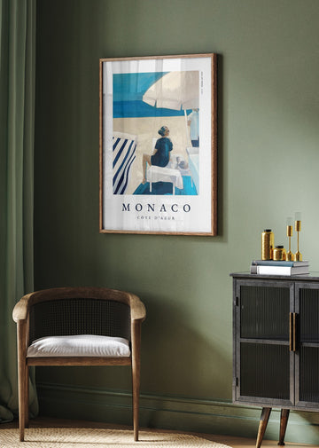 Monaco Beach Relaxation | Poster - Room Interior 2