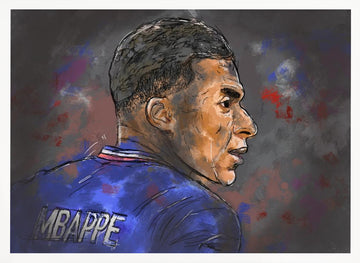 Football Player Profile | Poster - White Frame Interior