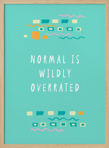 Quirky Abstract Inspiration | Poster - Wood Frame Interior