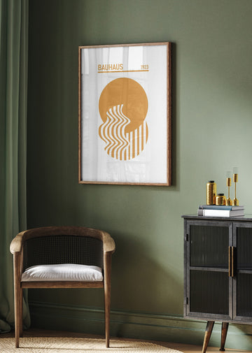 Bauhaus Geometric Abstraction | Poster - Room Interior 2