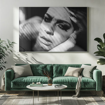 Dramatic Shadowed Gaze | Poster - Room Interior 1
