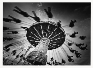 Dynamic Carnival Swings | Poster - White Frame Interior