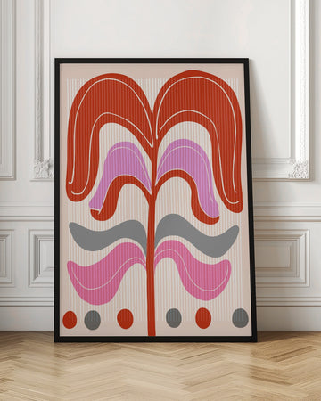 Abstract Floral Design | Poster - Room Interior 1