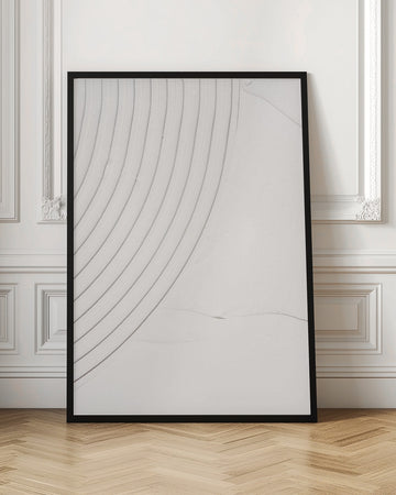 Curved White Texture | Poster - Room Interior 1