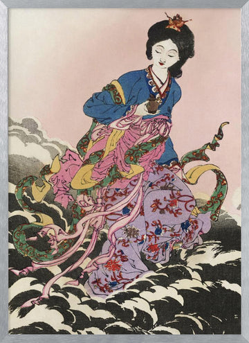 Japanese Woman (1839 1892) | Poster - Silver Frame Interior