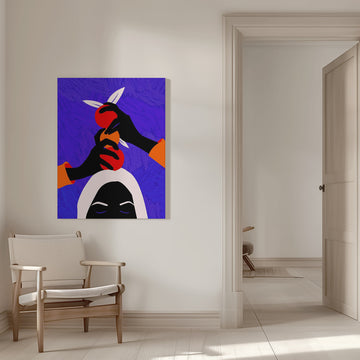 Vibrant Fruit Meditation | Canvas - Room Interior 1