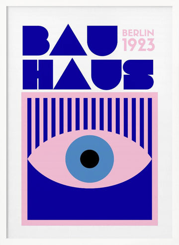Bauhaus Eye | Poster - White Frame Interior