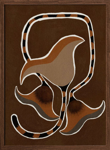 Delicate Bloom 4 | Poster - Walnut Frame Interior