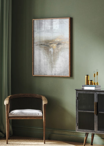 Golden Horizon Abstract | Poster - Room Interior 2