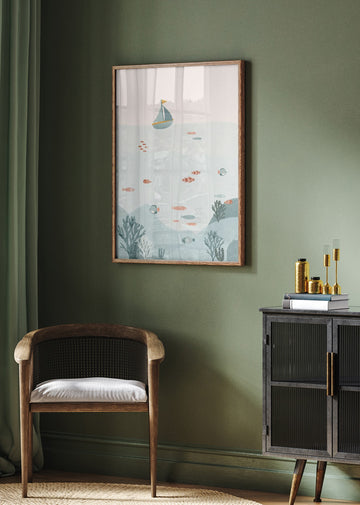 Whimsical Ocean Life | Poster - Room Interior 2