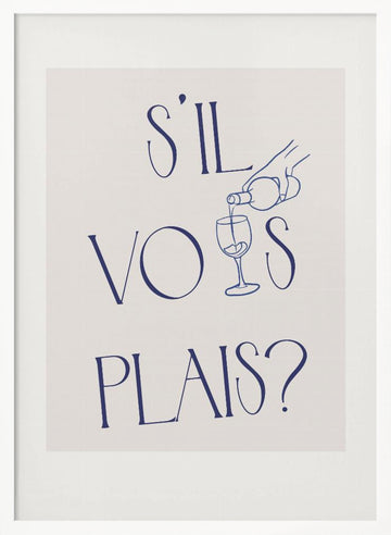 Pour with Grace | Poster - White Frame Interior